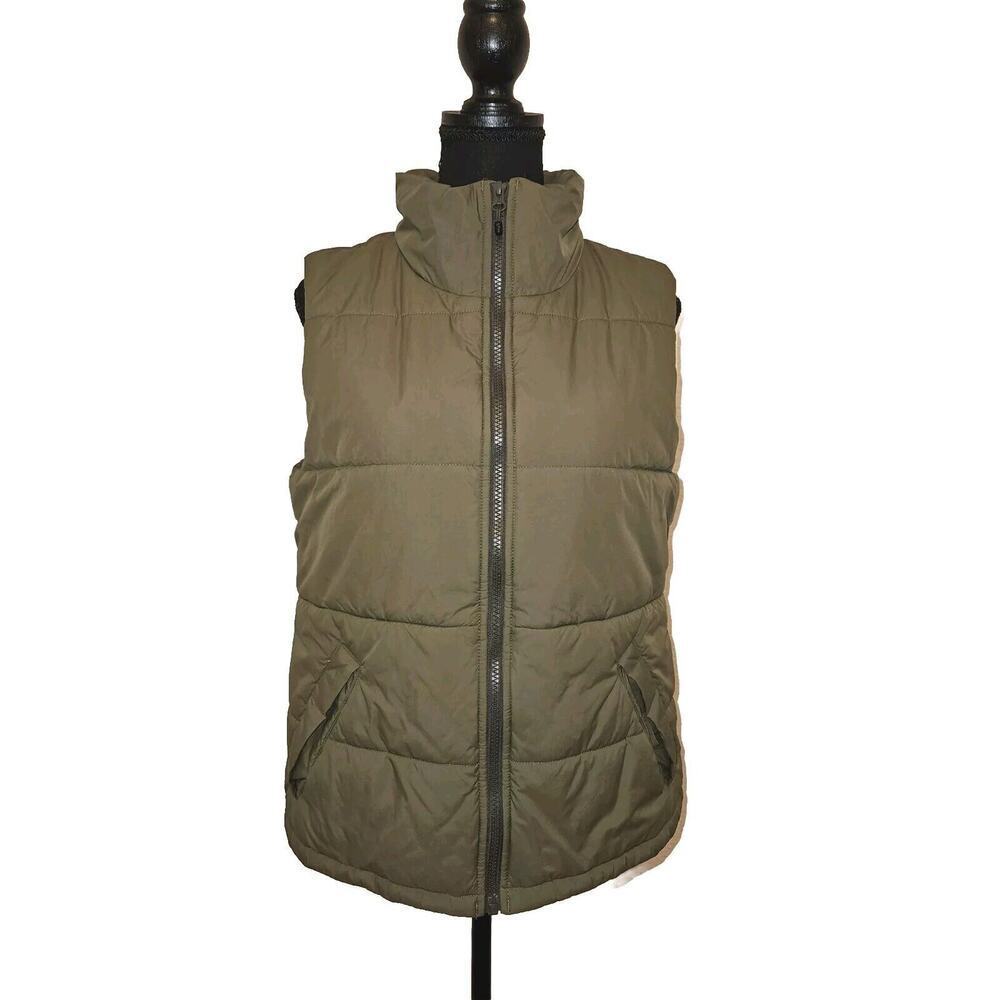 REI Co-op Groundbreaker Insulated Vest Army Green Synthetic Size Medium
